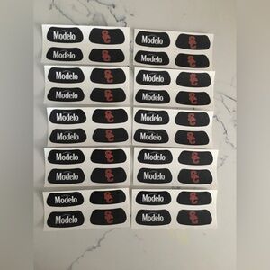 Modelo x USC Trojans Eye Black Stickers - Lot of 40 stickers (20 pairs)